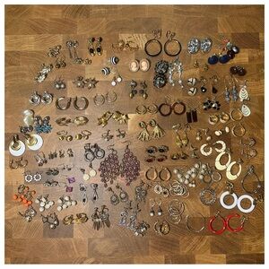 Vintage Earring Lot – Over 90 Pairs, 1940s –1990s BUY / WEAR / SELL / REPURPOSE